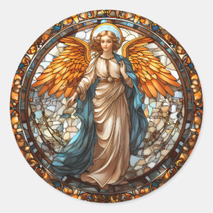 Adesivo Redondo Pinheiros Anjos do Natal