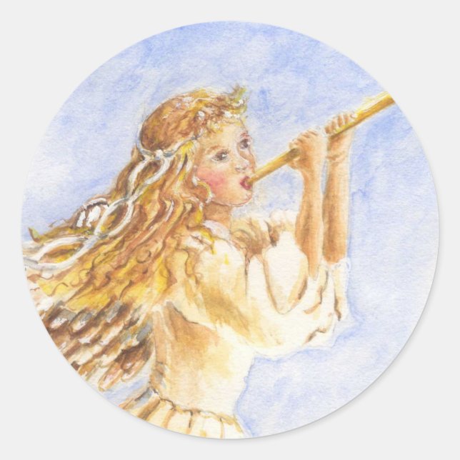 Adesivo Redondo Pinheiros de Natal (Frente)