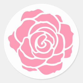 Adesivo Redondo Pinheiros Rosa Rosa Rosa Rosa Rosa Rosa