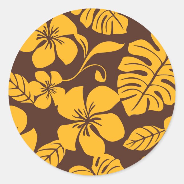 ADESIVO REDONDO PINK BIKINI (MARIDO/DOURADO) CLÁSSICO ROUND STICKI (Frente)