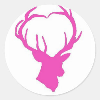 Adesivo Redondo Pink Buck