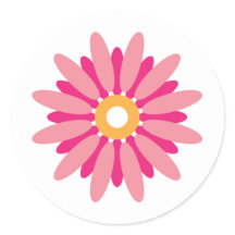Pink Daisy Sticker