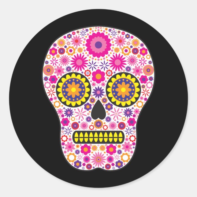 Adesivo Redondo Pink Mexicano Sugar Skype (Frente)