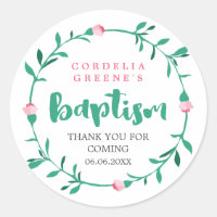 Pink Rosebud Wreath | Obrigado Baptismo