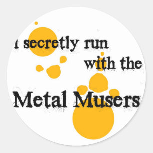 Adesivo Redondo PinMetalMusers