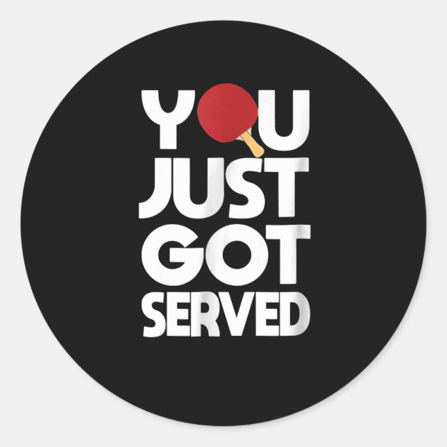 Adesivo Redondo Pino da Borboleta do Tênis da mesa da (Frente)