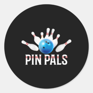 Adesivo Redondo Pinos Pinos Para Bolas Boliches Engraçadas