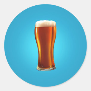 Adesivo Redondo Pint of Beer Classic Round Sticker