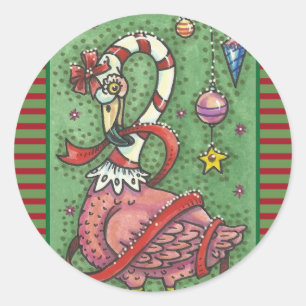ADESIVO REDONDO PINTA DE CANA-DE-CANA FLAMINGO PINCA PINTA PINTA P