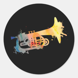 Adesivo Redondo Pinte Splat Mellophone