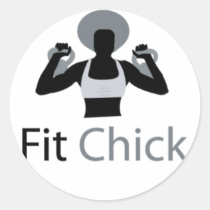 Adesivo Redondo Pintinho apto com o Afro que guardara kettlebells