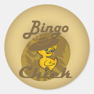 Adesivo Redondo Pintinho Bingo nº 6