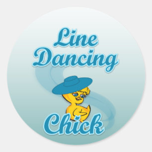 Adesivo Redondo Pintinho de dança de linha nº 3