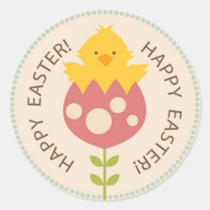 Adesivo Redondo Pintinho de jardim R2