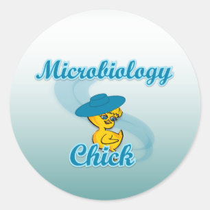 Adesivo Redondo Pintinho de Microbiologia 3