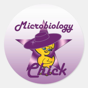 Adesivo Redondo Pintinho de microbiologia nº 9