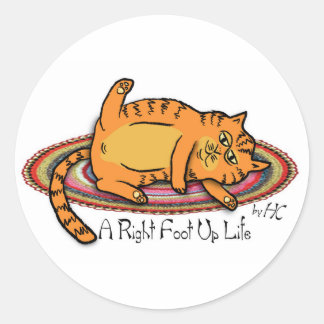 Adesivo Redondo Pintinho Hippie