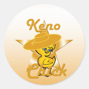 Adesivo Redondo Pintinho Keno nº 10