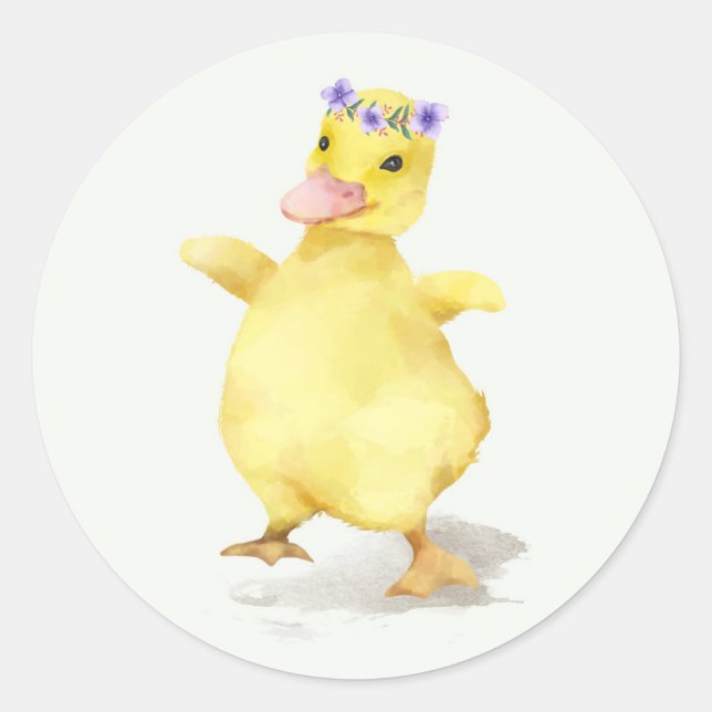 ADESIVO REDONDO PINTINHO PERSONALIZADO DE PÁSCOA COM CORREÇÃO PARA (Frente)