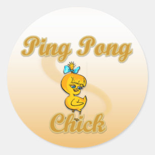 Adesivo Redondo Pintinho Ping Pong