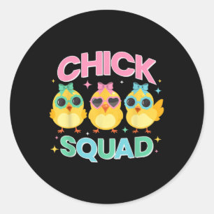 Adesivo Redondo Pintinhos De Páscoas Engraçadas Para Crianças