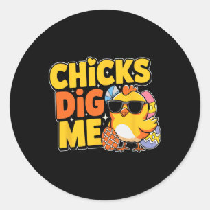 Adesivo Redondo Pintinhos me entendam Páscoa Toddler Boys Felz pas