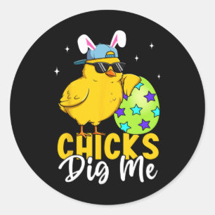 Adesivo Redondo Pintinhos me entendam Páscoa Toddler Boys Felz pas
