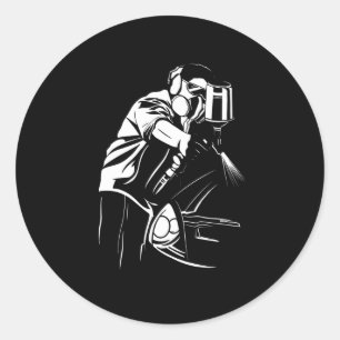 ADESIVO REDONDO PINTOR DE CARRO