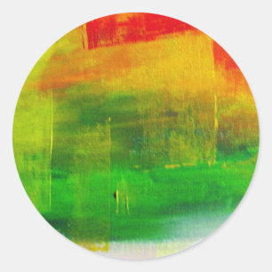 Adesivo Redondo pintura abstrato