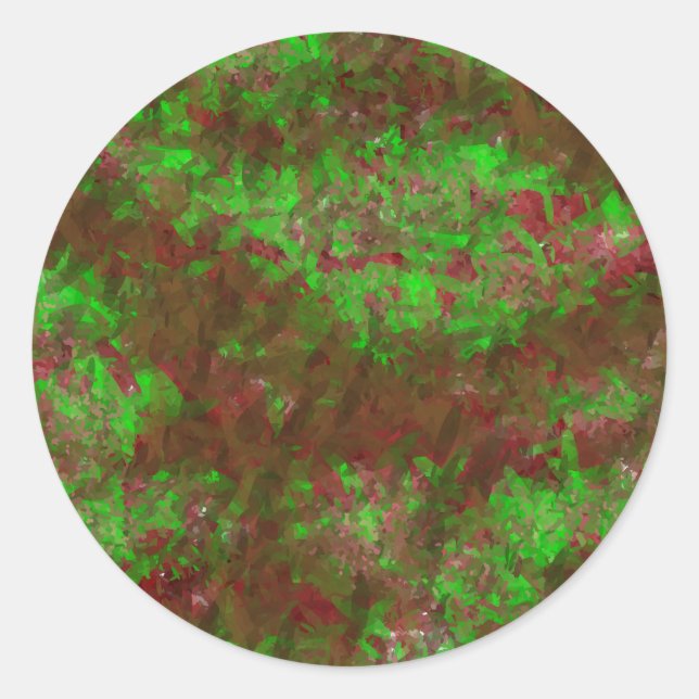 Adesivo Redondo pintura aquosa lindíssima floricultura (Frente)