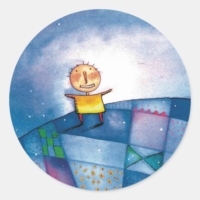 Adesivo Redondo pintura caprichosa (Frente)