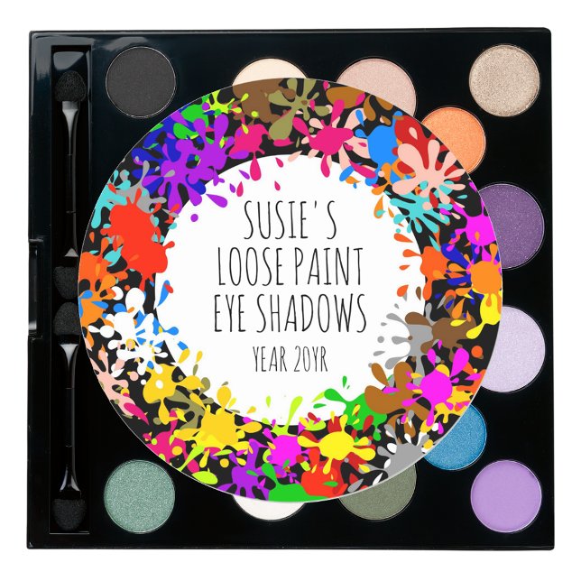 Adesivo Redondo Pintura Colorida Splatter DIY Crafters (Criador carregado)