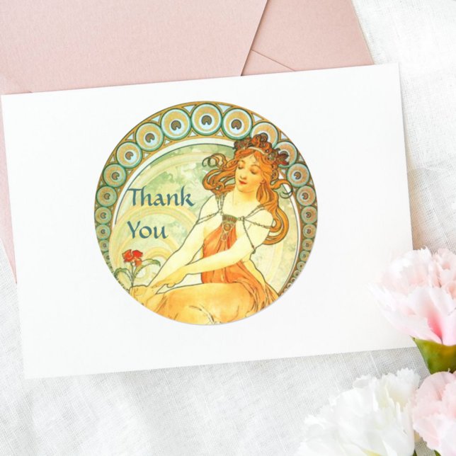 Adesivo Redondo Pintura. Da Série Artes por Mucha (Criador carregado)