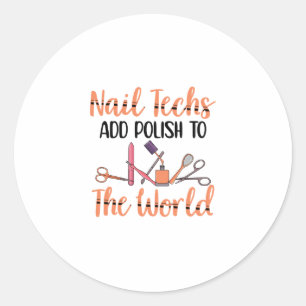 Adesivo Redondo Pintura das unhas