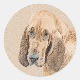 Adesivo Redondo Pintura de galhões - Arte de Cachorro Original