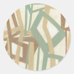 Adesivo Redondo Pintura em mão livre de Norman Wyatt