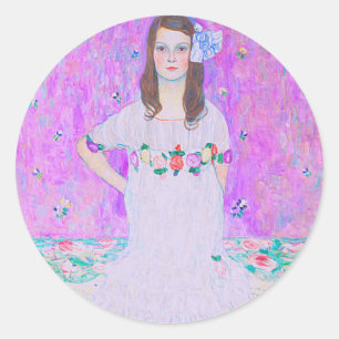 Adesivo Redondo Pintura Mäda Primavesi de Gustav Klimt