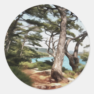 Adesivo Redondo Pinus pínus pinus pinus pintura florestal