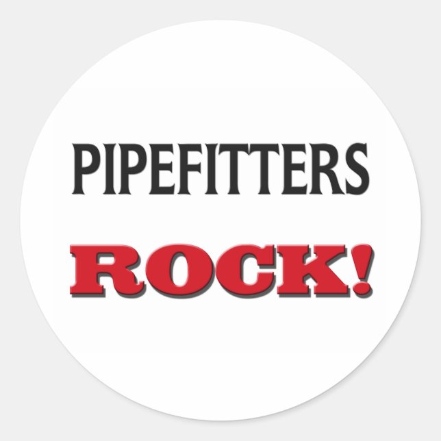 Adesivo Redondo Pipefitters Rock (Frente)