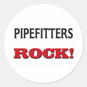 Adesivo Redondo Pipefitters Rock