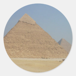 Adesivo Redondo pirâmide do khafre