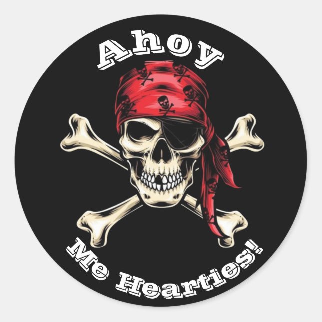 Adesivo Redondo pirata (Frente)
