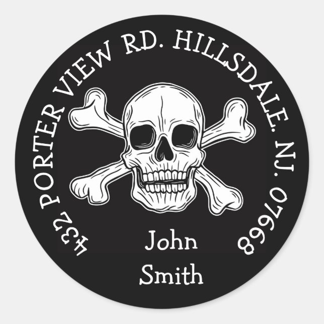 Adesivo Redondo pirata (Frente)