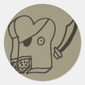 Adesivo Redondo pirata torrada