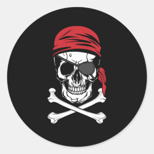 Adesivo Redondo Piratas   Costume de Patch de Olhos Pirata