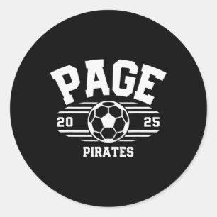 Adesivo Redondo Piratas da Página de Futebol Ll 2025