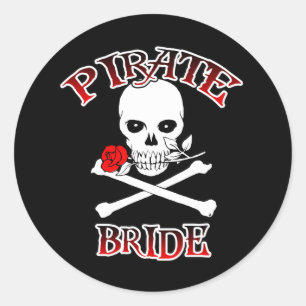 Adesivo Redondo Pirate Bride Sticker