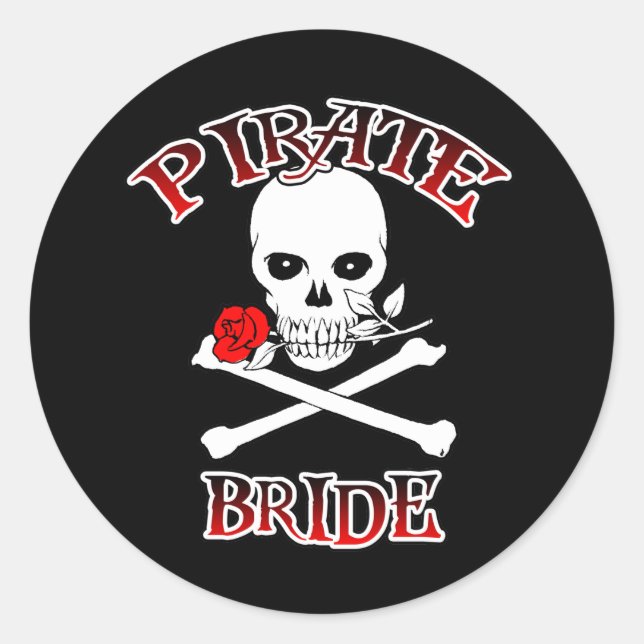 Adesivo Redondo Pirate Bride Sticker (Frente)
