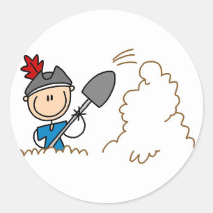 Adesivo Redondo Pirate Digitando Para Vinheta De Tesouro