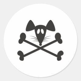Adesivo Redondo Pirate Rodent